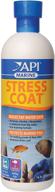 api marine stress coat saltwater aquarium water conditioner - 16 oz bottle (385d) logo