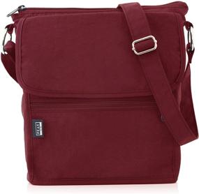 img 4 attached to Nylon Crossbody Purse with Discreet RFID Pocket & Lifetime Lost & Found ID Protection