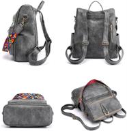 👜 women's fashion shoulder handbags & wallets: synthetic leather backpack logo