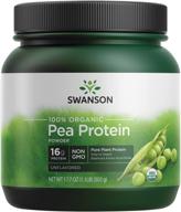 🌱 swanson non-gmo 100% certified organic pea protein powder, 1.1 lb (503 g) logo