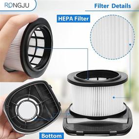 img 2 attached to 🔍 RONGJU IZ362H Filter: Compatible with Shark Cordless Upright Vacuum, 2 PACK HEPA Filter and 4 PACK Foam & Flet Filter Kit, Compare to XHF161H, 617FJ140