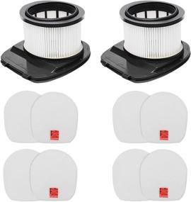 img 4 attached to 🔍 RONGJU IZ362H Filter: Compatible with Shark Cordless Upright Vacuum, 2 PACK HEPA Filter and 4 PACK Foam & Flet Filter Kit, Compare to XHF161H, 617FJ140