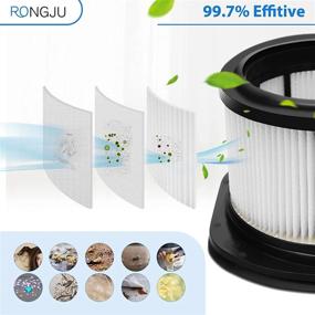 img 3 attached to 🔍 RONGJU IZ362H Filter: Compatible with Shark Cordless Upright Vacuum, 2 PACK HEPA Filter and 4 PACK Foam & Flet Filter Kit, Compare to XHF161H, 617FJ140