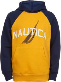 img 1 attached to 👕 Nautica Little Colorblock Fleece Hoodie - Boys' Fashion Hoodies & Sweatshirts for Enhanced SEO