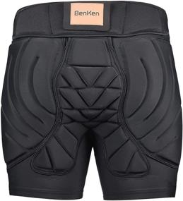 img 4 attached to 🩳 BK Butt Pads Impact Shorts – Hip Protector for Men and Women, Protective Tailbone Padded Short Pants for Snowboarding, Skating, and Skiing