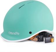 🚲 adjustable retro bike helmet for adults - lightweight, magnetic buckle cycling helmet for urban commuters, skateboarding, and mountain biking logo