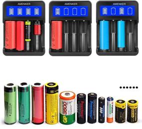 img 3 attached to 🔋 Smart 18650 Battery Charger with LCD Display - 4 Bay Charger for Li-ion, IMR, TR, 26650, 14500, 14650, 18350, 16340 Batteries - Batteries Not Included