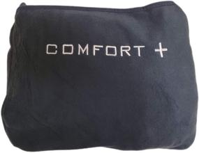 img 2 attached to 🧳 Comfort Plus 3-in-1 Premium Travel Blanket (Charcoal): Maximum Comfort for Your Travel Needs!