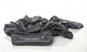 img 1 attached to 🧳 Comfort Plus 3-in-1 Premium Travel Blanket (Charcoal): Maximum Comfort for Your Travel Needs!