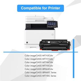 img 3 attached to 🖨️ TRUE IMAGE Compatible Toner Cartridge for Canon 055H/055: High-Quality Replacement for MF743Cdw, MF741Cdw, MF746Cdw Series Printer (1-Pack, Black)