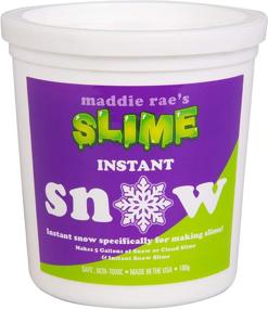 img 4 attached to Maddie Rae's Instant Snow XL Pack - 5 Gallons of Artificial Snow Powder for Cloud Slime - Premium Quality, Made in USA by Snowonder - Non-Toxic and Safe