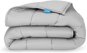 img 4 attached to LUNA Weighted Blanket Breathable Hypoallergenic