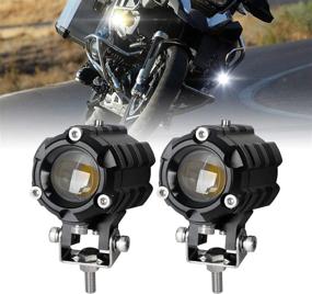 img 4 attached to 🚙 LLX 2шт. Мини 50W Светодиодные прожекторные фары для внешних фар мотоцикла внедорожника пикапа грузовика Jeep SUV Wrangler Boat Tractor - Двойной луч белый желтый