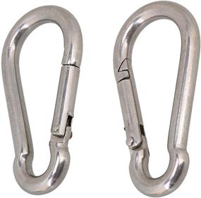 img 4 attached to High-Grade Stainless Steel Spring Carabiner from CNBTR