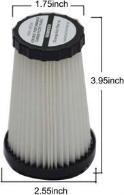 img 3 attached to 🔍 EZ SPARES Dirty Devi1 F2 (F-2) Hepa Filter Replacement Kit with Attachments - 3SFA11500X & 3-F5A115-00X (4Pcs)