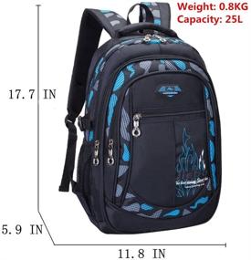 img 1 attached to 🎒 Durable Waterproof Elementary Bookbag Backpack - Best Backpacks for Students