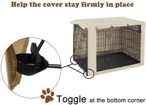 img 2 attached to 🐶 Protective Crate Cover for HiCaptain Double Door Dog Crate (Fits Multiple Sizes)