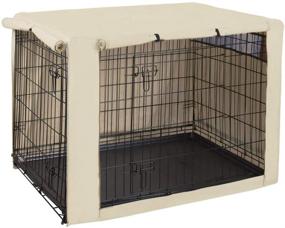 img 4 attached to 🐶 Protective Crate Cover for HiCaptain Double Door Dog Crate (Fits Multiple Sizes)