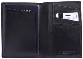 img 4 attached to 🔒 Ultimate Privacy: Silent Pocket Blocking Leather Passport Travel Accessories