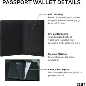 img 2 attached to 🔒 Ultimate Privacy: Silent Pocket Blocking Leather Passport Travel Accessories