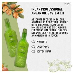 img 2 attached to INOAR PROFESSIONAL - Argan Oil Shampoo & Conditioner - 🧴 Nourishing & Repairing Hair Treatment (33.8 Fl Oz / 1000 mL)