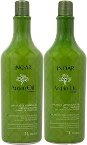 img 4 attached to INOAR PROFESSIONAL - Argan Oil Shampoo & Conditioner - 🧴 Nourishing & Repairing Hair Treatment (33.8 Fl Oz / 1000 mL)