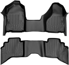 img 4 attached to 🔳 MAXLINER Floor Mats: 1st Row 1 Piece & 2nd Row Liner Set Black for 02-08 Ram 1500/03-09 Ram 2500/3500 Quad Cab