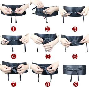 img 1 attached to Belts Women Leather Black Waistband Women's Accessories for Belts