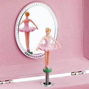 img 2 attached to 🦢 Girls' Swan Lake-inspired Jewelry Box and Jewelry Set with Musical Ballerina - Tune: Pink Swan Lake