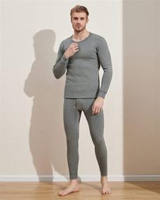 img 1 attached to 🌡️ LAPASA Thermal Underwear Set for Men - Extreme Cold Weather Long Johns Top & Bottom (Thermoflux Fusion M63)