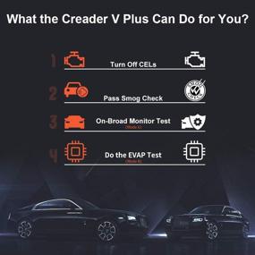 img 2 attached to 🚗 LAUNCH Creader V+: Продвинутый автомобильный диагностический инструмент с функцией сканера OBD2, считывателя кодов OBDII и функцией обнаружения утечек