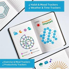 img 1 attached to 16-Pack Journal Planner Stencils - Scrapbook Templates for Dotted Journals, Calendars, Habit Trackers, Lists, Letters, Numbers and More