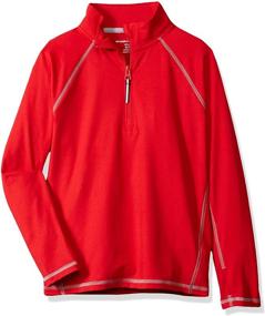 img 2 attached to Amazon Essentials Boys' Half Zip Active Jacket: Stylish Clothing for Comfort and Style