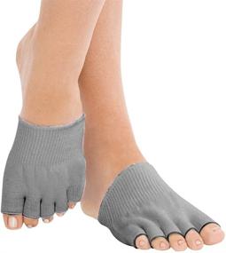 img 3 attached to 🧦 RockWearZ Gel-Lined Alignment Socks – Toe Separator Spacer for Tendon Pain Relief (1 Pair)