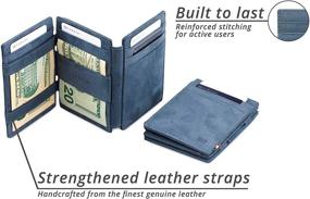 img 1 attached to Garzini Magic Wallet Leather Magistrale Men's Accessories