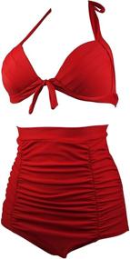 img 3 attached to COCOSHIP Elegant Waisted Swimsuits: Chic Swimwear for Women's Clothing