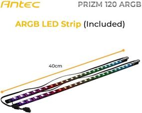 img 3 attached to 🌈 Antec Prizm 120mm адаптивный RGB вентилятор корпуса для радиатора - 3 штуки с 2 полосами RGB