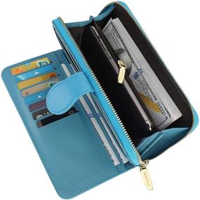 img 4 attached to Stylish & Spacious Wallet Leather Bifold Clutch for Women: Handbags & Wallets Collection