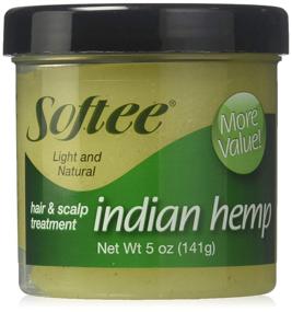 img 2 attached to 💆 Revitalizing Hair & Scalp Treatment: Softee Indian Hemp, 5 Ounce