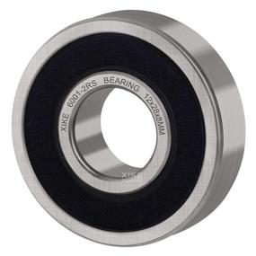 img 1 attached to 🔧 XiKe 6001 2RS 12x28x8mm Pre-Lubricated High-Performance Ball Bearing