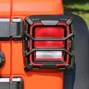 img 1 attached to 🚙 Rugged Ridge 11226.13 Elite Tail Light Guard for 18-Current Jeep Wrangler JL/JLU - Conventional Light Upgrade