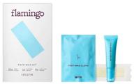 smooth and silky: flamingo women's face wax kit for effortless hair removal logo