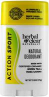 2.65 ounce herbal clear naturally 🌿 action sport deodorant - boost your seo! logo