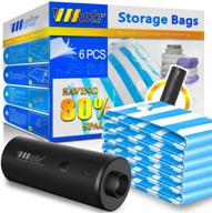 🧳 vmstr travel vacuum storage bags with electric pump - space saver bags for travel & home use (pack of 6) логотип