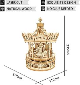 img 1 attached to 🎠 ROKR Carousel Building Kit: A Perfect Christmas Surprise for Your Girlfriend!