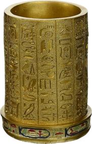 img 2 attached to 🖋️ QL1244 Egyptian Pharaoh Pen Vessel by Design Toscano - Vibrant Full Color Design