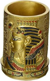 img 1 attached to 🖋️ QL1244 Egyptian Pharaoh Pen Vessel by Design Toscano - Vibrant Full Color Design