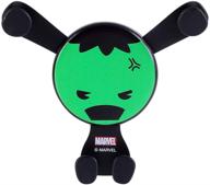 📱 miniso marvel car phone mount air vent cell smartphone holder fit 4"-6.5“ device easy clamp cradle - iphone x/8/7/plus/6s/5s samsung galaxy s9/s8/s7/s6/s5, google pixel lg huawei compatible logo