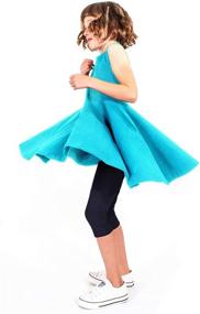 img 2 attached to Мощная детская одежда Cropped Leggings: Модная девичья одежда для трендовых леггинсов