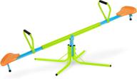 360-degree swivel seesaw, teeter totter for indoor and outdoor use, weight limit up to 75lbs - pure fun логотип